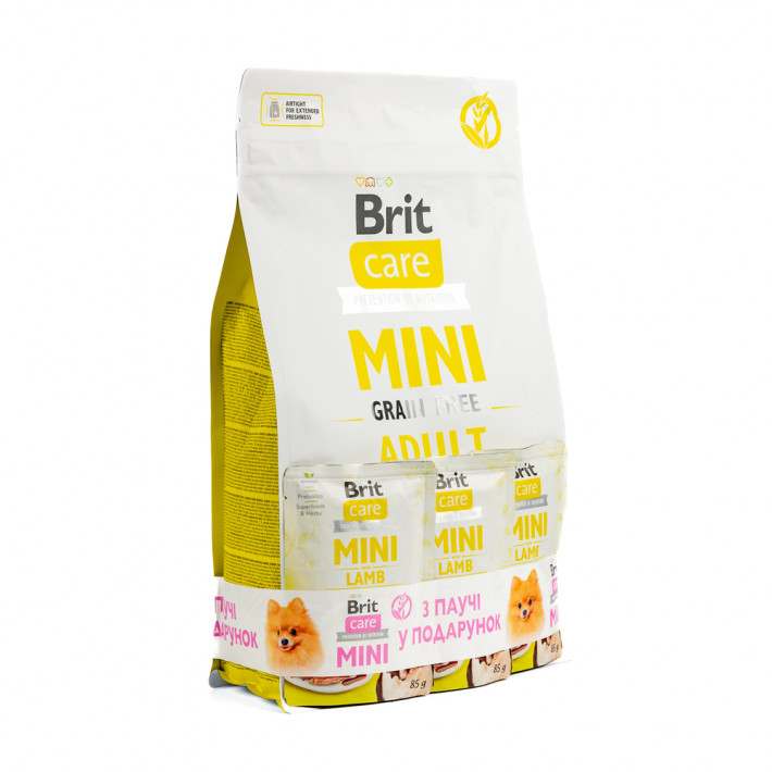 Набір Brit Care Mini GF Adult Lamb для собак малих порід