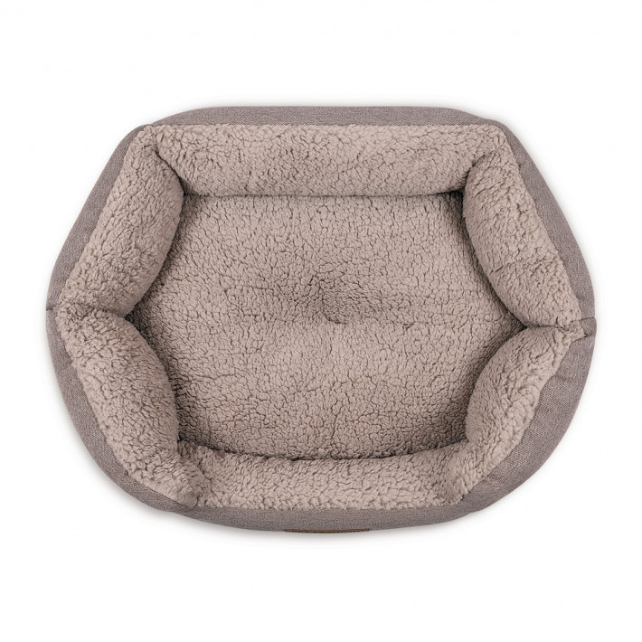 Лежак Pet Fashion BRIG для собак кавовий, 58*48*20 - фото №3