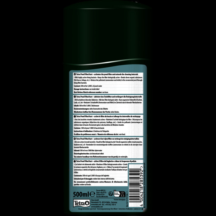 Засіб Tetra Pond FilterStart для біологічної активації фільтра ставка, 500 мл - фото №3
