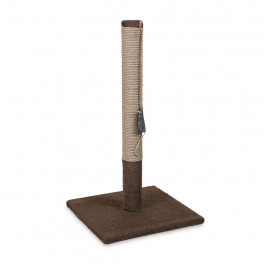 Дряпка стовпчик Природа Мімі Brown для котів 36x36x66 см - фото №1