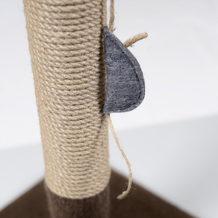 Дряпка стовпчик Природа Мімі Brown для котів 36x36x66 см - фото №3