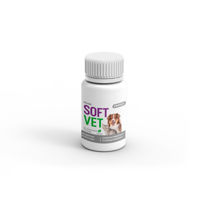 Фітокомплекс Provet SOFTVET антистресова дія для котів та собак 20 мл - фото №2