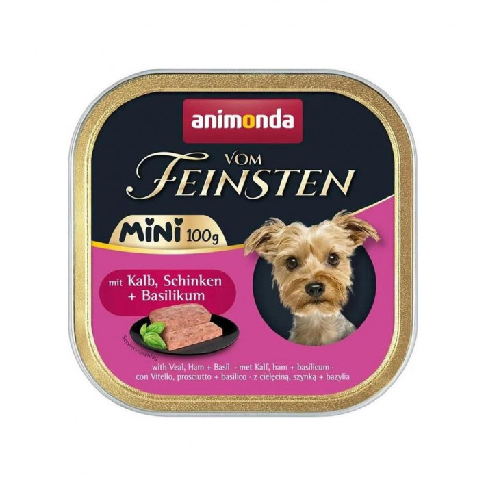 Корм вологий Animonda Vom Feinsten Adult Mini з телятиною, шинкою та базиліком