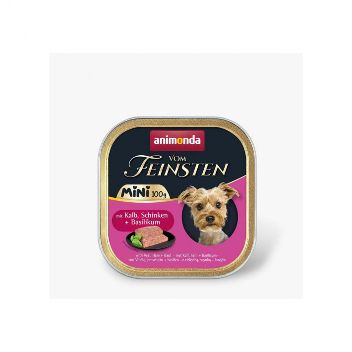 Корм вологий Animonda Vom Feinsten Adult Mini з телятиною, шинкою та базиліком - фото №2