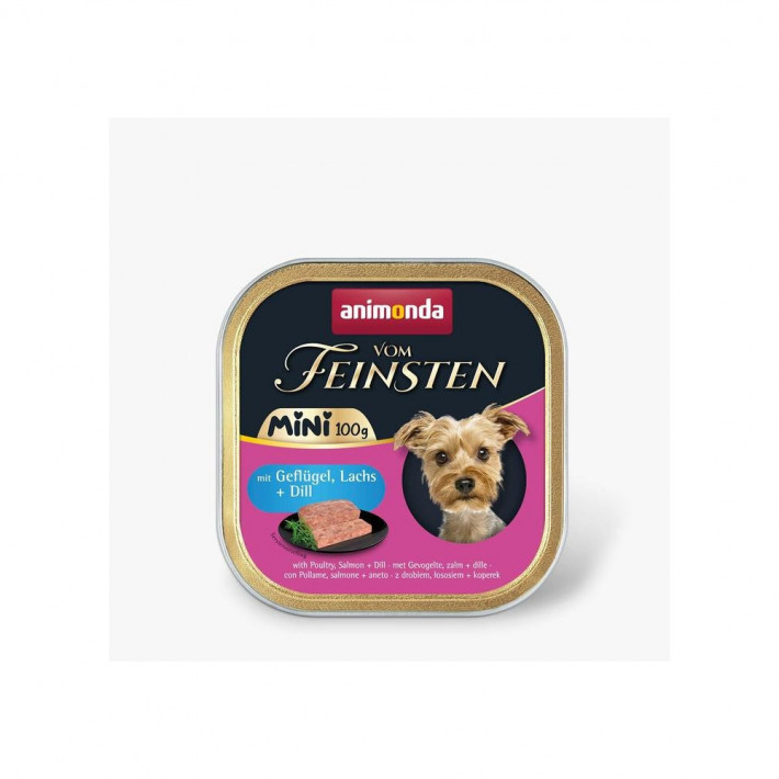 Вологий корм Animonda Vom Feinsten Adult Mini з птицею та лососем - фото №2