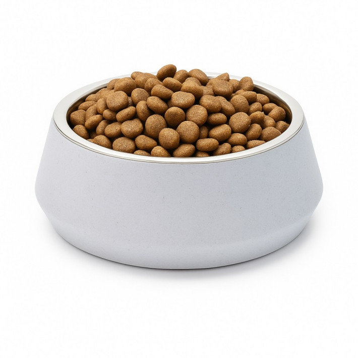 Миска Swastic STONE для собак бамбукова 470 мл біла - фото №3