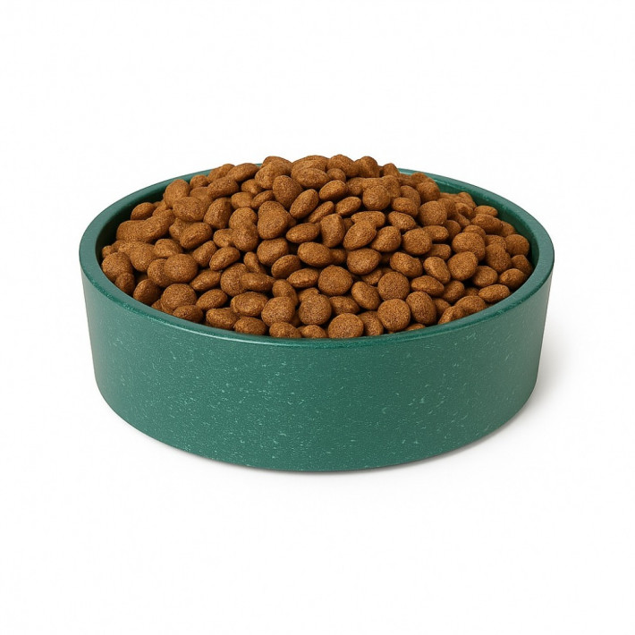 Миска Swastic OSTO для котів бамбукова 260 мл зелена - фото №2