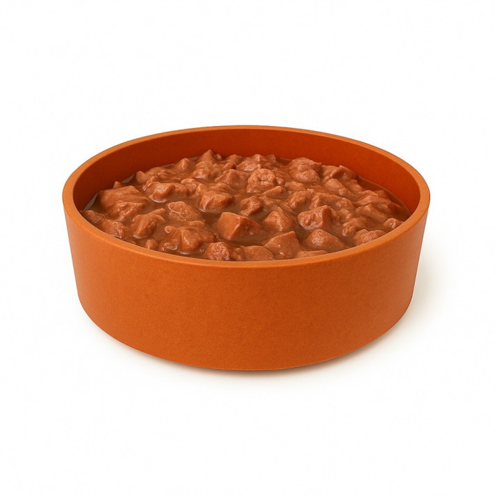 Миска Swastic OSTO для собак бамбукова 360 мл помаранчева - фото №2