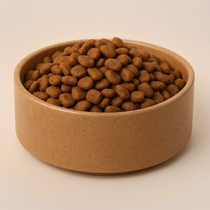 Миска Swastic OSTO для собак бамбукова 650 мл коричнева - фото №2