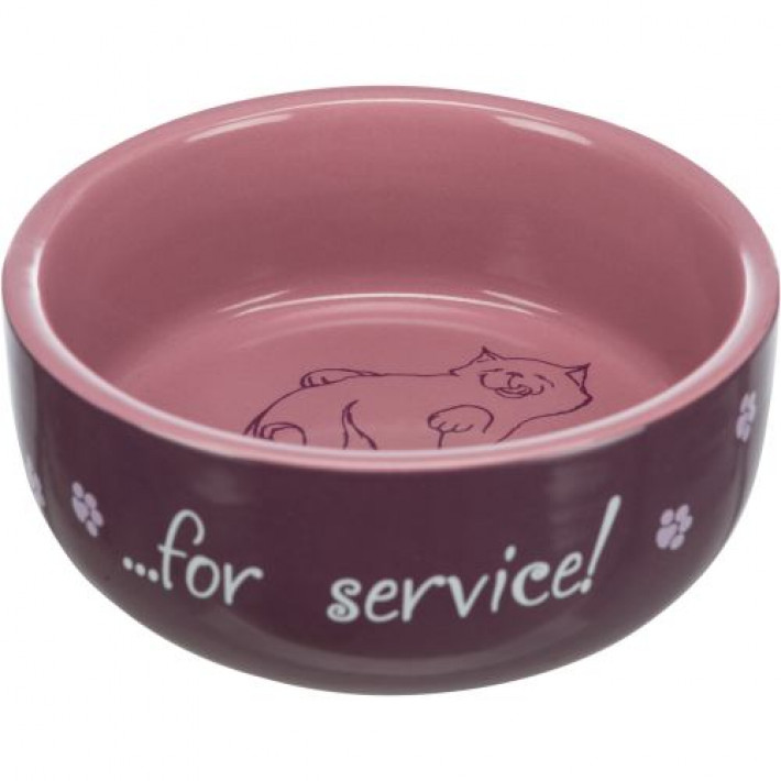 Миска Trixie Thanks for Service для котів, керамічна, 11 см, 300 мл