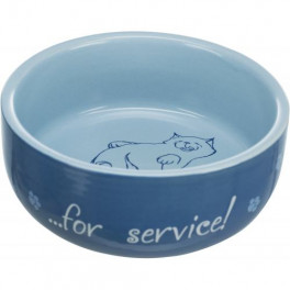 Миска Trixie Thanks for Service для котів, керамічна, 11 см, 300 мл