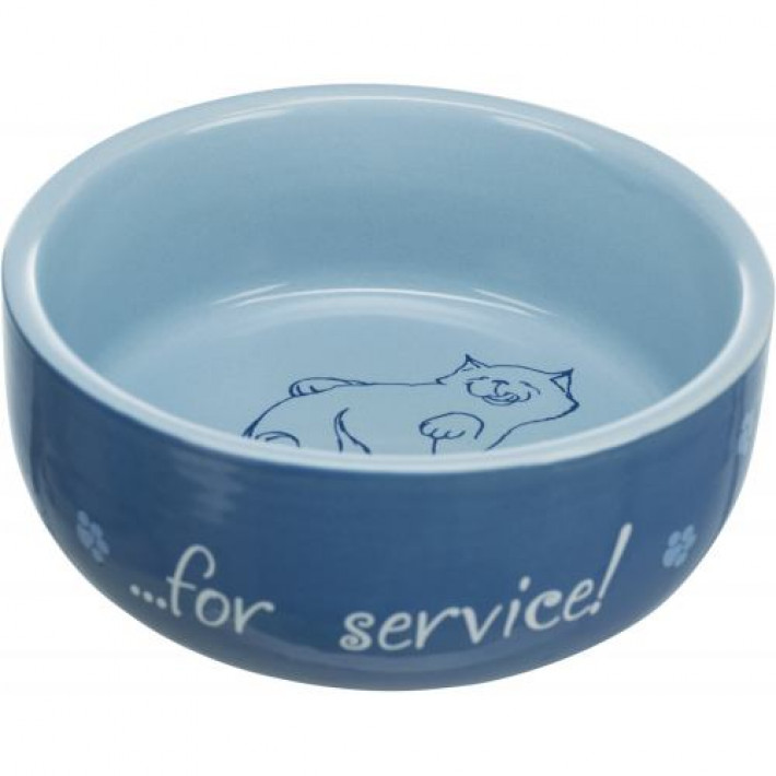 Миска Trixie Thanks for Service для котів, керамічна, 11 см, 300 мл