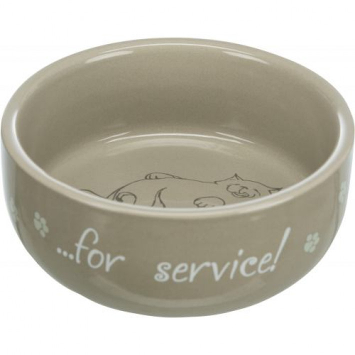 Миска Trixie Thanks for Service для котів, керамічна, 11 см, 300 мл