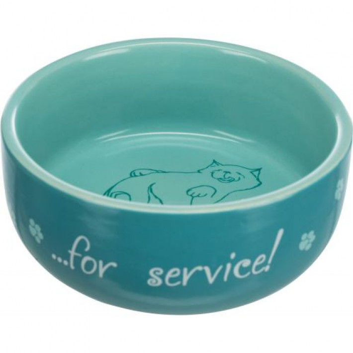 Миска Trixie Thanks for Service для котів, керамічна, 11 см, 300 мл
