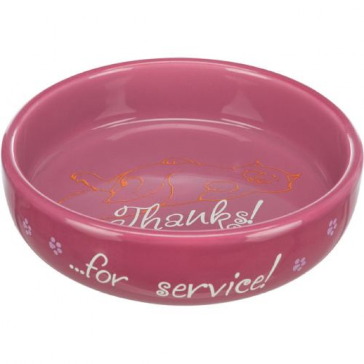 Миска Trixie для котів коротконосих порід, керамічна, 15 см, 300 мл