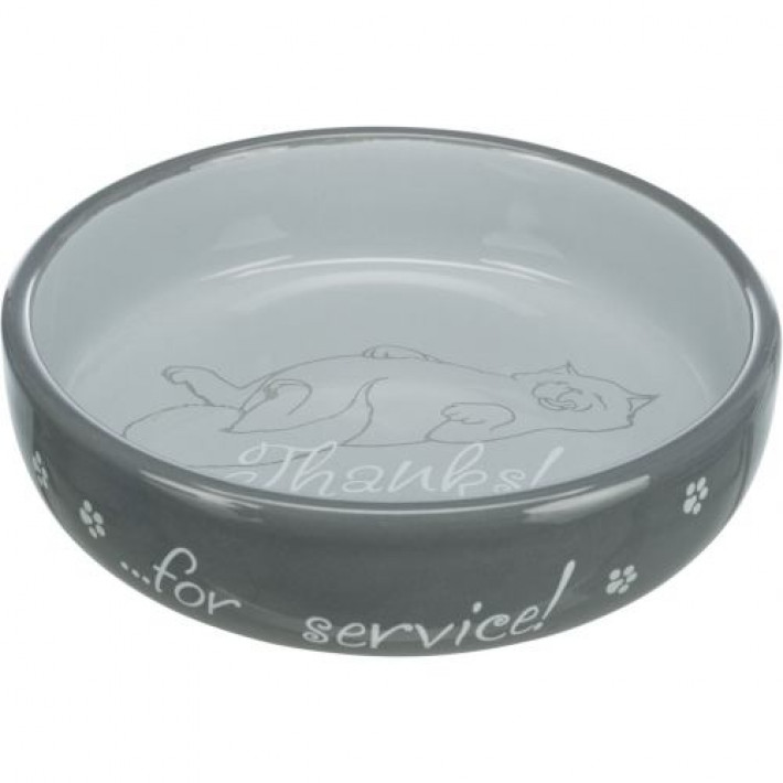 Миска Trixie для котів коротконосих порід, керамічна, 15 см, 300 мл