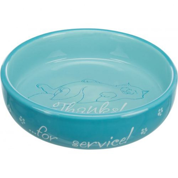 Миска Trixie для котів коротконосих порід, керамічна, 15 см, 300 мл