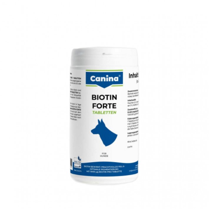 Вітаміни Canina Biotin Forte Tabletten для собак, інтенсивний курс для шерсті, 700 г (210 табл)
