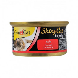 Вологий корм GimCat Shiny Cat для котів, курка, 70 г