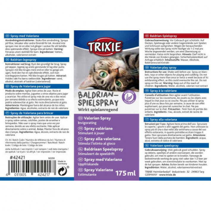 Спрей для котів Trixie з валеріаною, 175 мл