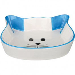 Миска Trixie для котів, у формі котячої мордочки, керамічна, 12 см, 250 мл