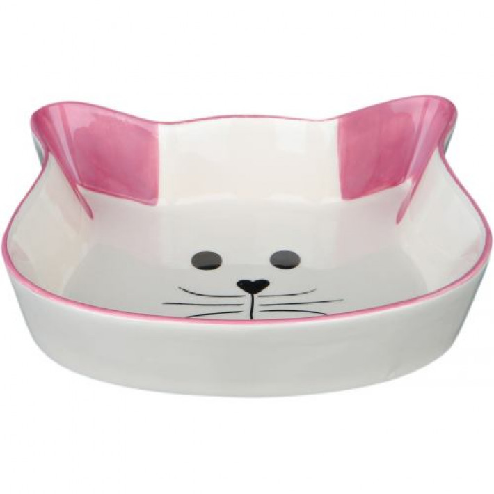 Миска Trixie для котів, у формі котячої мордочки, керамічна, 12 см, 250 мл