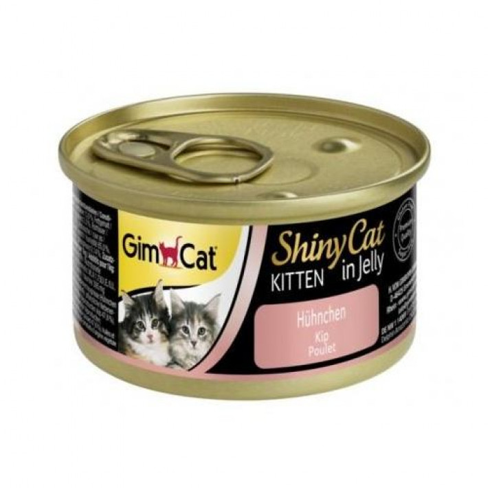 Вологий корм GimCat Shiny Kitten для кошенят, курка, 70 г
