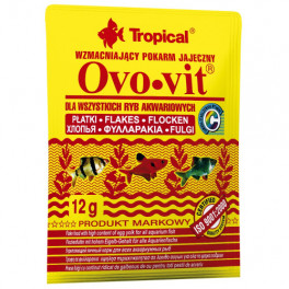 Сухий корм Tropical Ovo-Vit для всіх акваріумних риб, 12 г (пластівці)