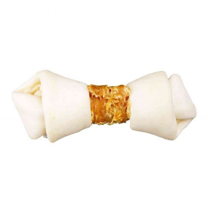 Ласощі Trixie Denta Fun для собак Кісточка для чищення зубів з куркою 11 см 70 г 2 шт