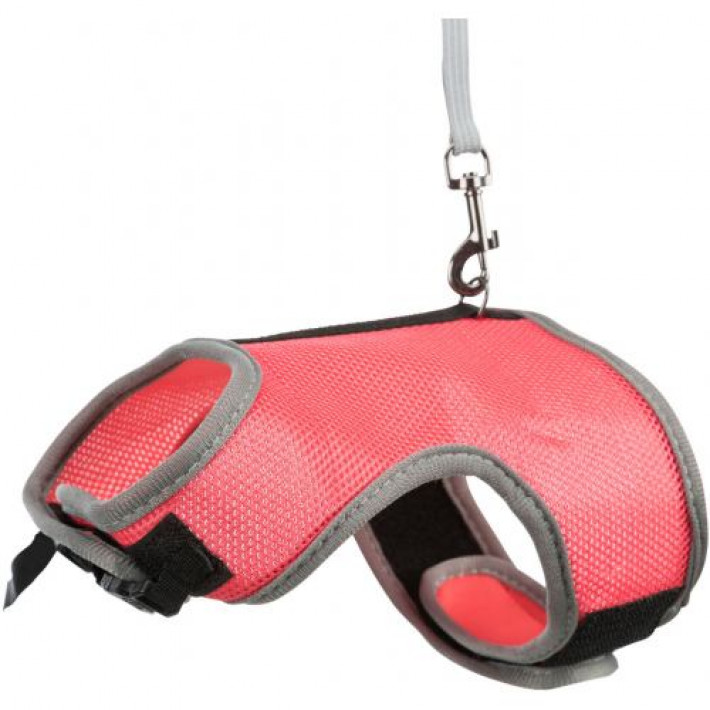 Шлейка з повідцем Trixie Soft для великого кролика, нейлон, XL: 25-40 см (кольори в асортименті)