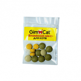 Вітаміни GimCat «Вітамінний мікс» для котів, 12 шт