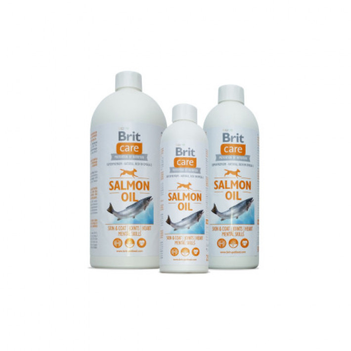 Вітаміни Brit Care Лососева олія для собак, 1 л