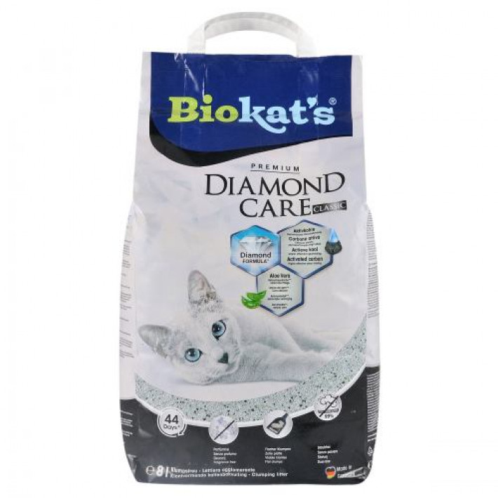 Наповнювач Biokats Diamond Classic для котячого туалету, бентонітовий, 8 л