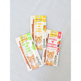 Ласощі GimCat Superfood Duo-Sticks для котів, яловичина та яблука, 3 шт