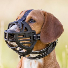 Намордник Trixie Muzzle Flex для собак, силіконовий, M-L 22 см (чорний)