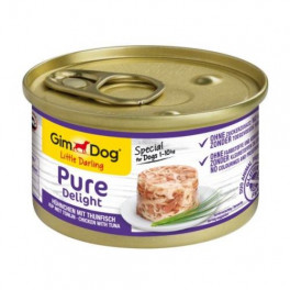 Вологий корм GimDog LD Pure Delight для собак мініатюрних порід, з куркою та тунцем, 85 г