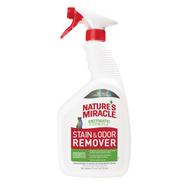 Засіб 8in1 NM Cat Stain&Odor Remover Spray для котів, для усунення плям та запахів, 946 мл