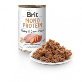 Вологий корм Brit Mono Protein Turkey & Sweet Potato для собак, з індичкою і бататом, 400 г