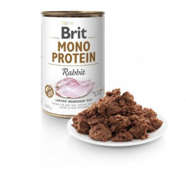 Вологий корм Brit Mono Protein Rabbit для собак, з кроликом, 400 г