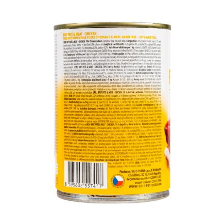 Вологий корм Brit Care Pate & Meat для собак, з куркою, 400 г