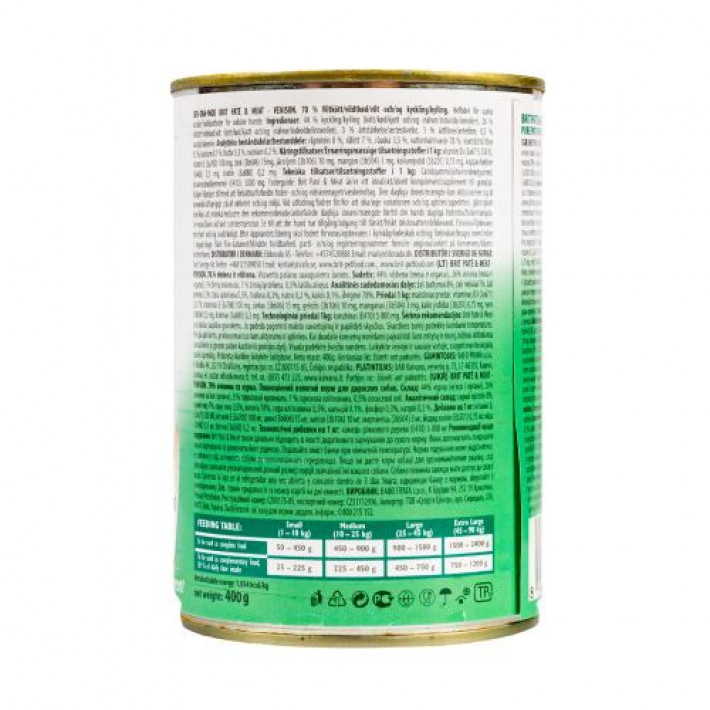 Вологий корм Brit Care Pate & Meat для собак, з олениною, 400 г