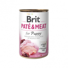 Вологий корм Brit Care Pate & Meat для цуценят, з куркою та індичкою, 400 г