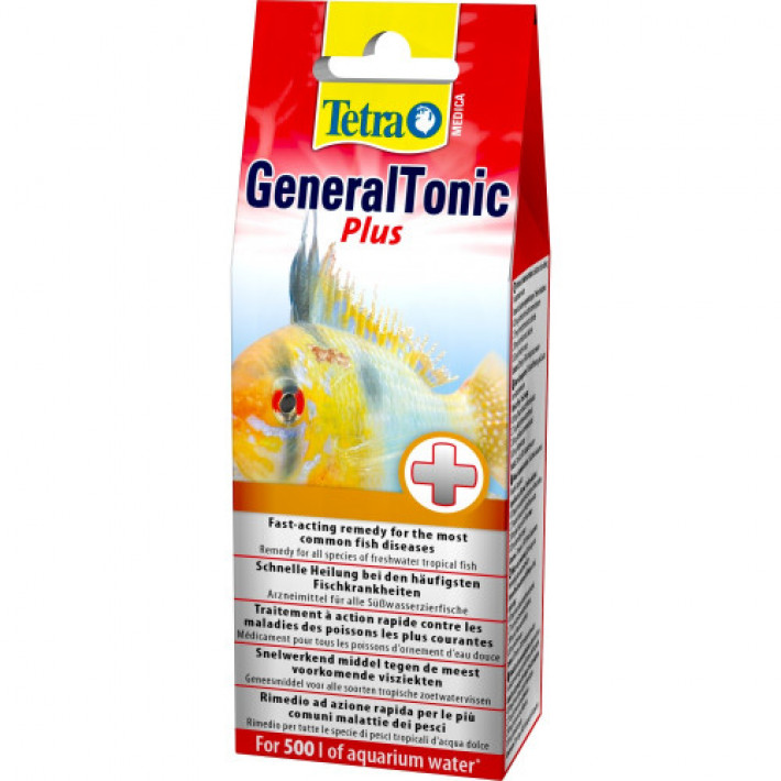 Засіб Tetra Medica General Tonic Plus для лікування бактеріальних та паразитарних захворювань у риб, 20 мл на 500 л