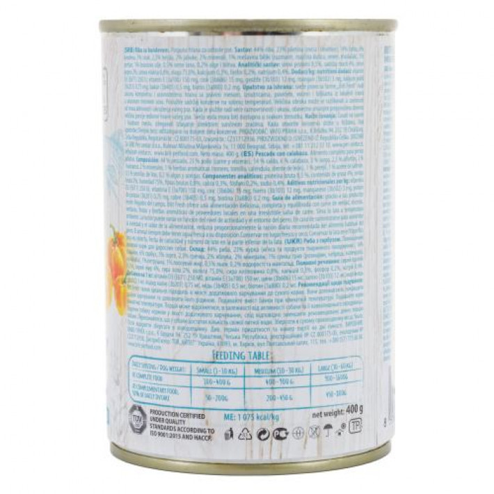Консервований корм Brit Fresh Fish/Pumpkin для собак, з рибою та гарбузом, 400 г