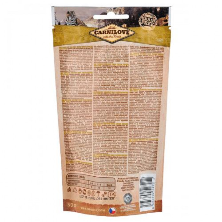 Ласощі Carnilove Cat Semi Moist Snack для котів, курка та тимьян, 50 г