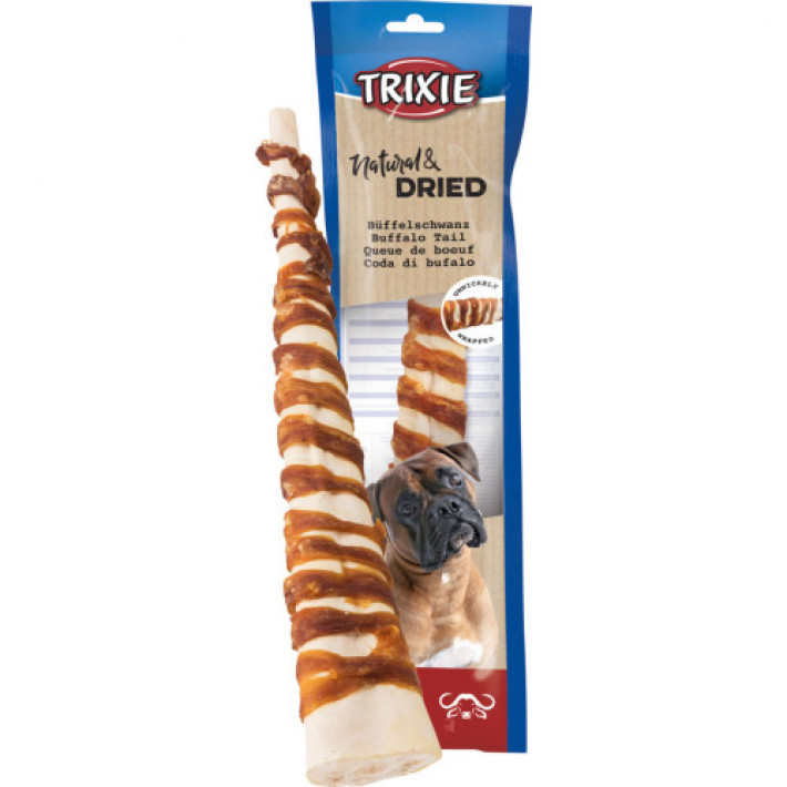 Ласощі Trixie Natural Dried для собак Хвіст буйвола 28-30 см