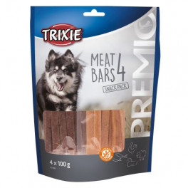 Ласощі Trixie Premio 4 Meat Bars для собак з куркою качкою бараниною та лососем 4х100 г