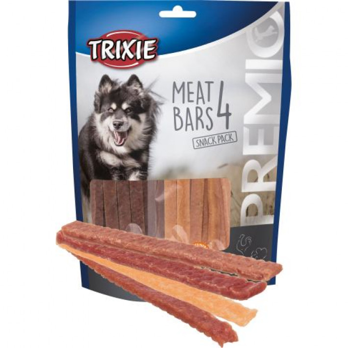 Ласощі Trixie Premio 4 Meat Bars для собак з куркою качкою бараниною та лососем 4х100 г