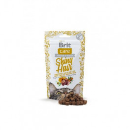 Функціональні ласощі Brit Care Shiny Hair з лососем для котів, 50г