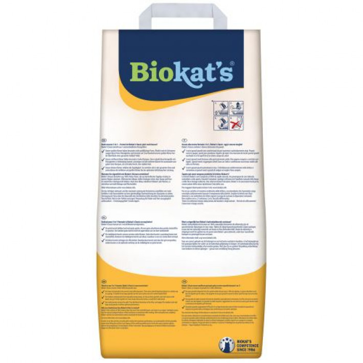 Наповнювач Biokats Classic 3in1 для котячого туалету, бентонітовий, 18 л